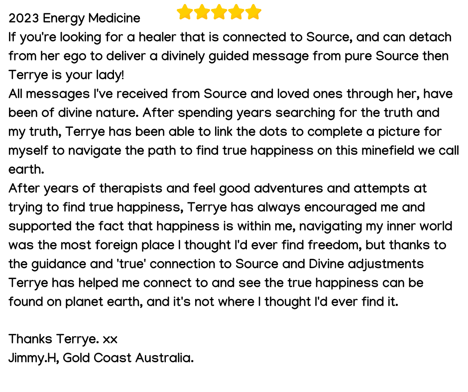Review for Energy Medicine Session