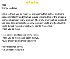 Review for energy medicine session