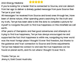 Review for Energy Medicine Session